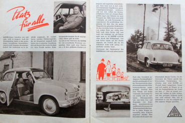 Lloyd Modelprogram 1954 "Vom schoeneren Leben" Carbrochure (10168)